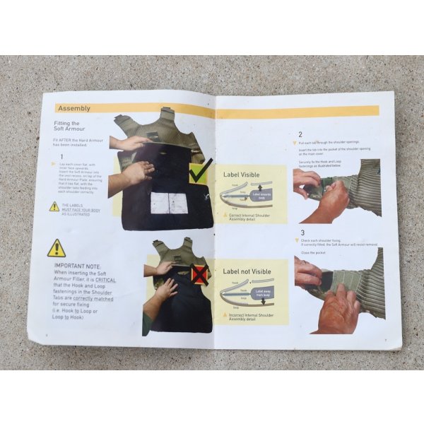 画像4: 英軍オスプレイmk4Aボディアーマー用マニュアル (4)