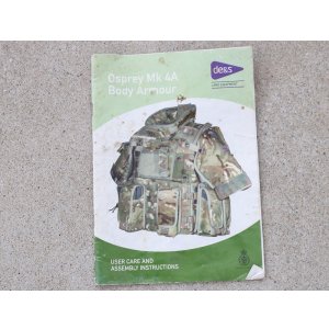画像: 英軍オスプレイmk4Aボディアーマー用マニュアル