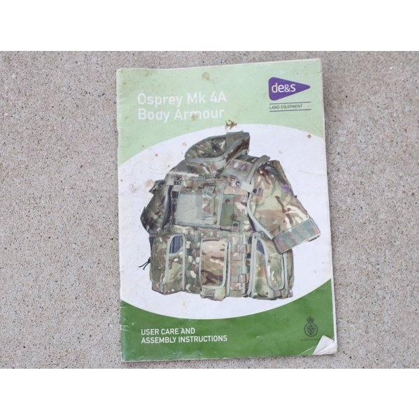 画像1: 英軍オスプレイmk4Aボディアーマー用マニュアル (1)