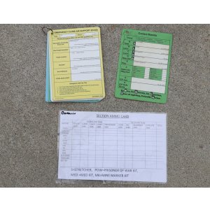 画像: 英軍 報告・記録カードセット