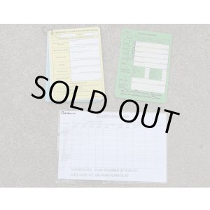 画像: 英軍 報告・記録カードセット