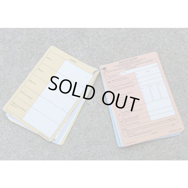 画像9: 英軍 報告・記録カードセット (9)