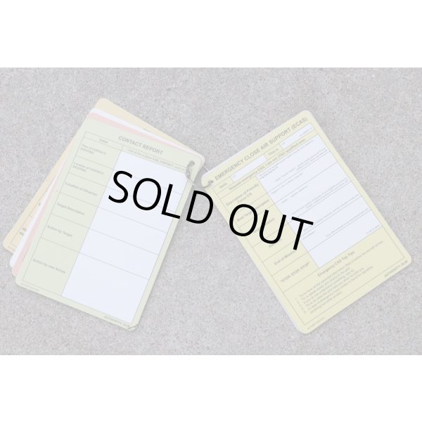 画像7: 英軍 報告・記録カードセット (7)