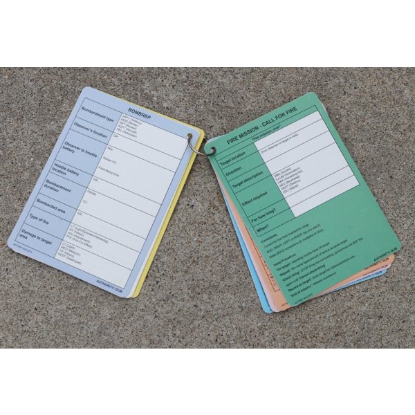 画像9: 英軍 報告・記録カードセット (9)