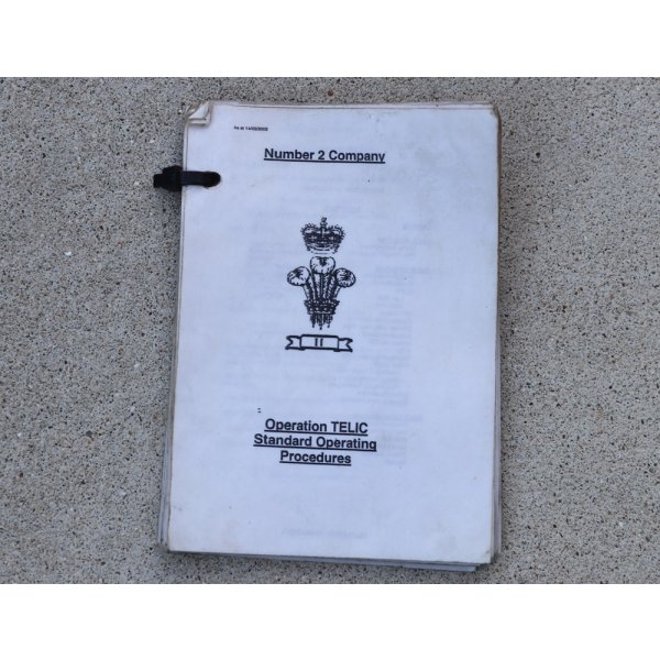 画像1: 英軍テリック作戦時イラク派遣部隊作戦手順マニュアル (1)