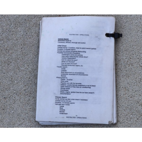 画像2: 英軍テリック作戦時イラク派遣部隊作戦手順マニュアル (2)