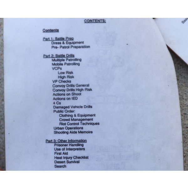 画像3: 英軍テリック作戦時イラク派遣部隊作戦手順マニュアル (3)