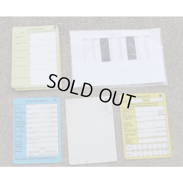 画像2: 英軍 報告・記録カードセット (2)