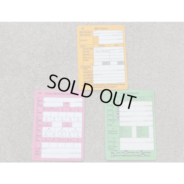 画像13: 英軍 報告・記録カードセット (13)