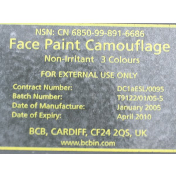 画像4: 英軍BCBフェイスペイント (4)