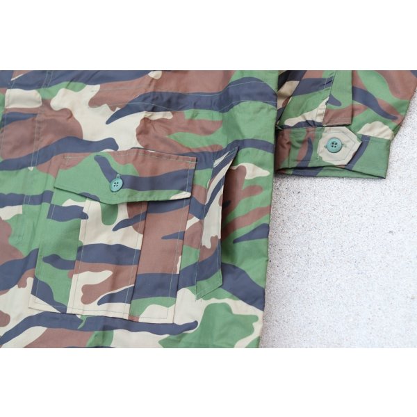 画像3: マレーシア軍レインジャケットM94ウッドランドストライプ迷彩L (3)