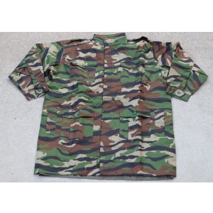 画像: マレーシア軍レインジャケットM94ウッドランドストライプ迷彩L
