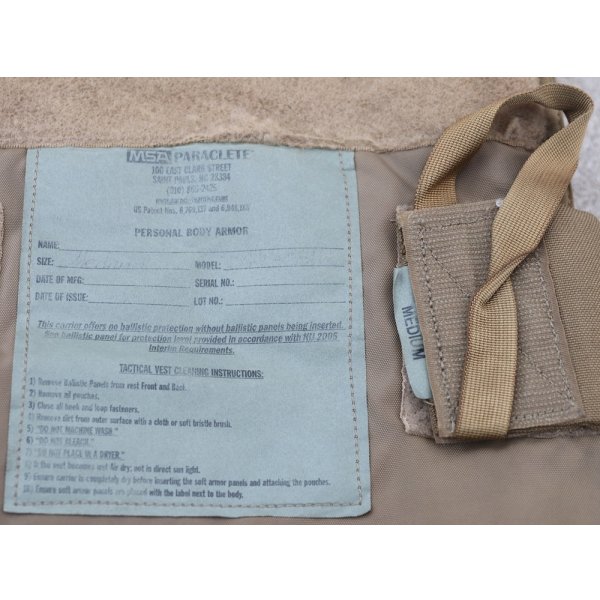 画像6: 米法執行機関放出? MSAパラクレイトRMV07ボディアーマーCB(コヨーテブラウン)MEDIUM (6)