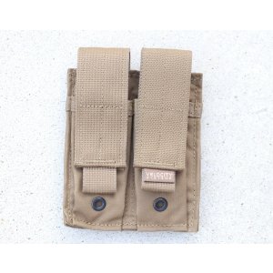 画像: ベロシティシステムズ ダブルピストルマガジンポーチCB(コヨーテブラウン)新品