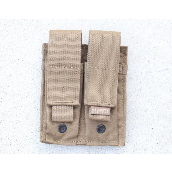 画像1: ベロシティシステムズ ダブルピストルマガジンポーチCB(コヨーテブラウン)新品 (1)