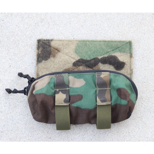 画像1: 米軍放出オンワードリサーチSIMPポーチ ウッドランド迷彩 新品 (1)