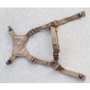 画像: 米軍 米海兵隊ECH用チンストラップ ネジ付CB(コヨーテブラウン)新品