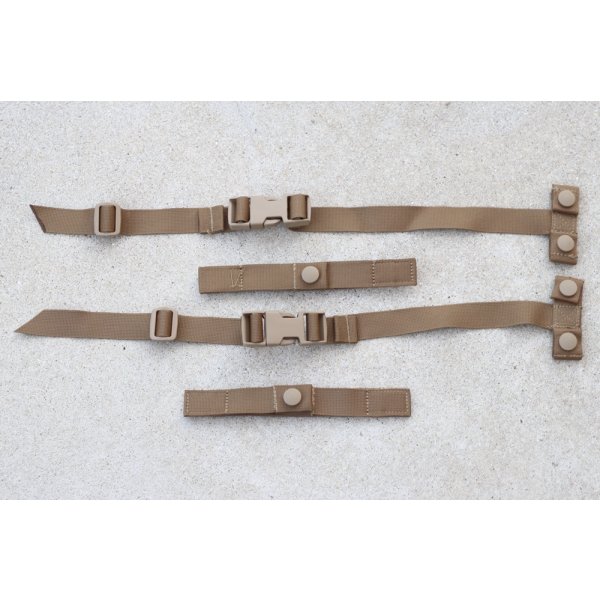 画像1: 米軍 米海兵隊イーグルSPC用アサルトパック接続用ストラップセットCB(コヨーテブラウン)新品 (1)