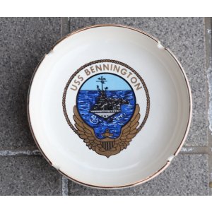 画像: 米軍 米海軍 空母「ベニントン」灰皿