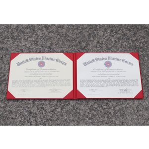 画像: 米軍 米海兵隊アルバム入り四半期最優秀海兵賞状