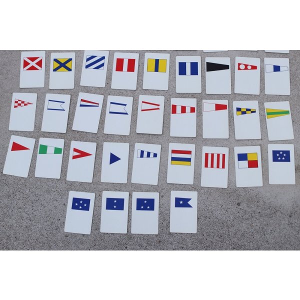 画像5: 米軍 米海軍 国際信号旗カード75枚セット (5)