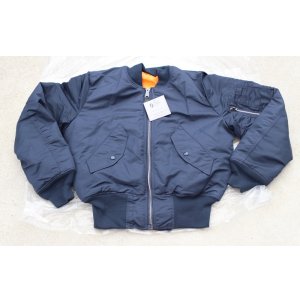 画像: バレーアパレルMA-1フライトジャケット紺X-SMALL新品