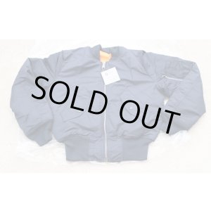 画像: バレーアパレルMA-1フライトジャケット紺X-SMALL新品