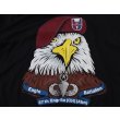 画像5: 米軍放出ソフィーTシャツ黒 第82空挺師団第2旅団戦闘団第37工兵大隊プリント入り新品 (5)