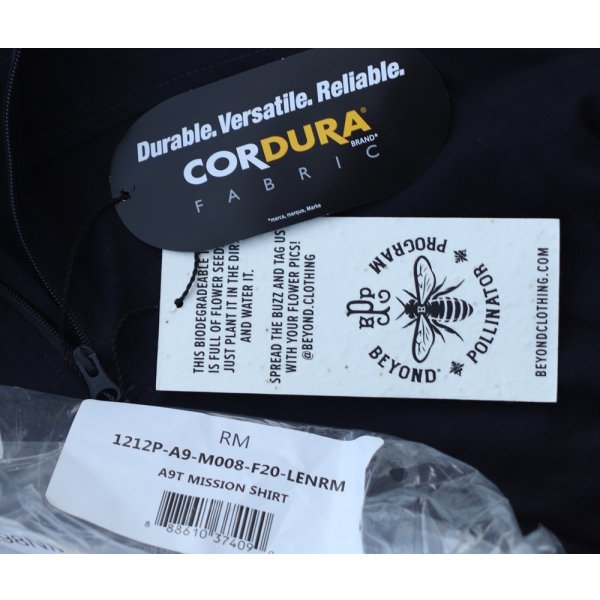 画像4: ビヨンドA9Tコンバットシャツ 紺MEDIUM-REGULAR新品 (4)