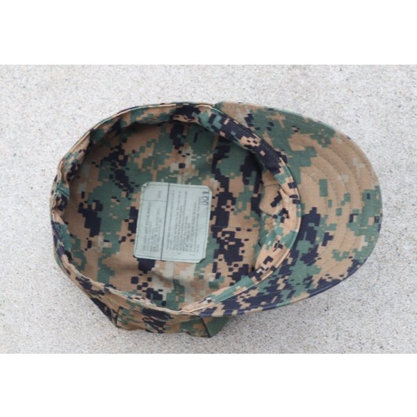 画像4: 米軍 米海兵隊MCCUU八角帽ウッドランドMARPAT迷彩キャップLARGE (4)