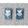 画像1: 米軍 米海軍NWUタイプ1用二等海曹階級章2枚セット (1)