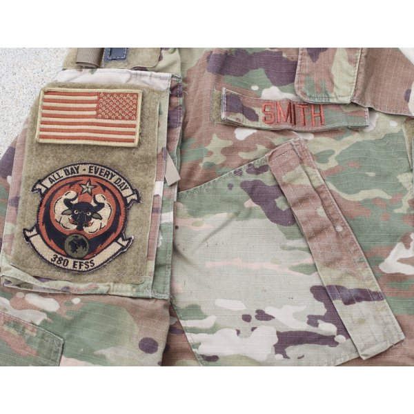 画像6: 米軍ACUジャケットOCPスコーピオンW2迷彩MEDIUM-SHORT第380遠征部隊支援部隊フルパッチ品 (6)