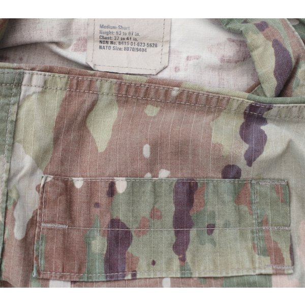 画像3: 米軍ACUジャケットOCPスコーピオンW2迷彩MEDIUM-SHORT第380遠征部隊支援部隊フルパッチ品 (3)