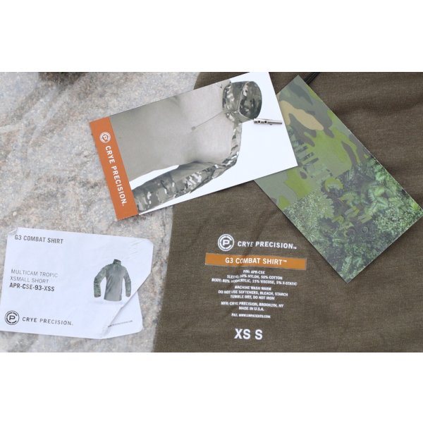画像4: Crye Gen3コンバットシャツMULTICAM TROPIC迷彩X-SMALL-SHORT新品 (4)