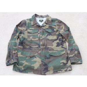 画像: アルファM51風フィールドジャケット ウッドランド迷彩LARGE