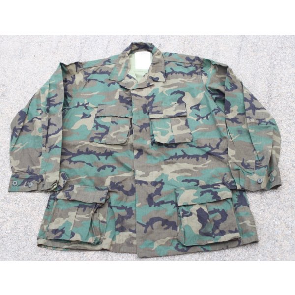 画像1: 米軍ERDL RDF(LC-1)リーフ迷彩ジャケットLARGE-LONG(LC-1リーフ生地使用品) (1)