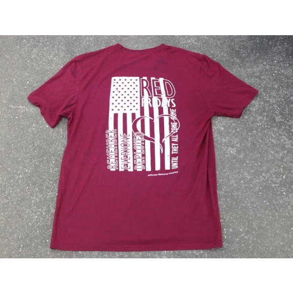 画像2: 米空軍少佐レッドフライデーTシャツ赤 (2)