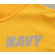 画像3: 米軍 米海軍トレーニングTシャツ黄SMALL (3)