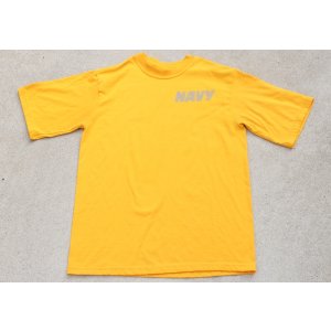 画像: 米軍 米海軍トレーニングTシャツ黄SMALL
