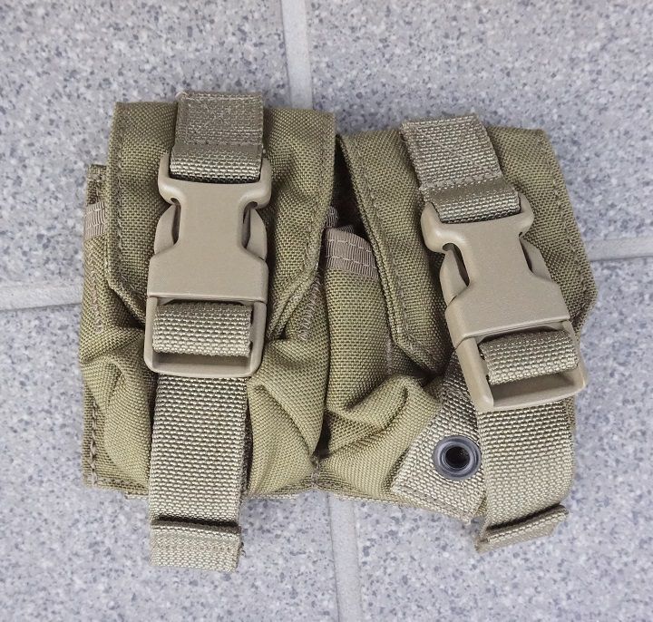 激安卸販売新品 米軍実物 Eagle社製 ダブル フラグ グレネード ポーチ 