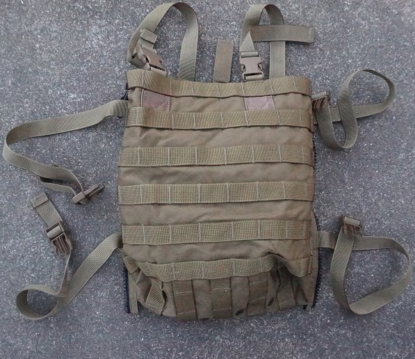 MSAパラクレイトPRC-117Eラジオ用バックパネル コヨーテブラウン